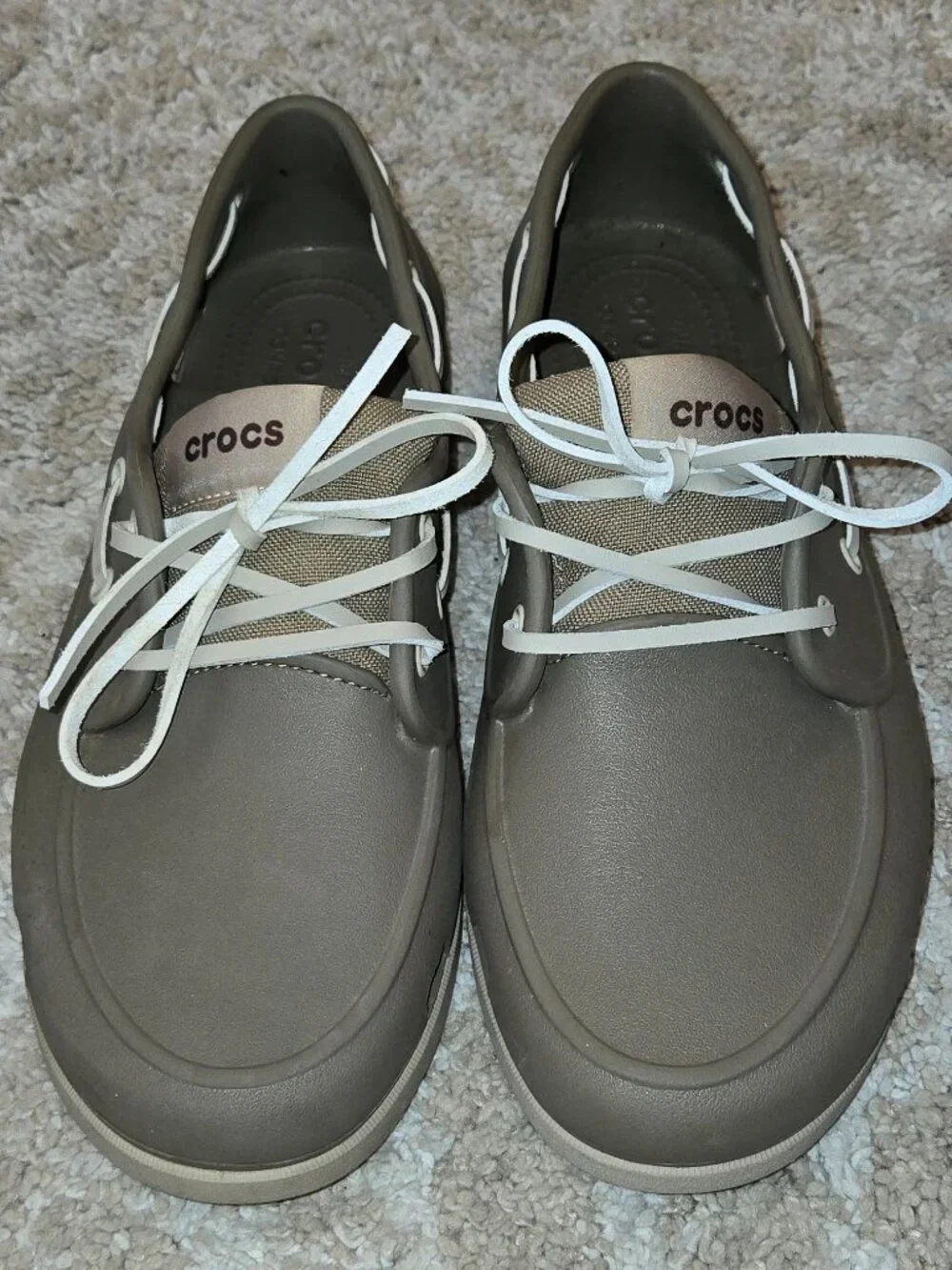 Crocs Classic Men's Boat Shoes Size 9 Khaki